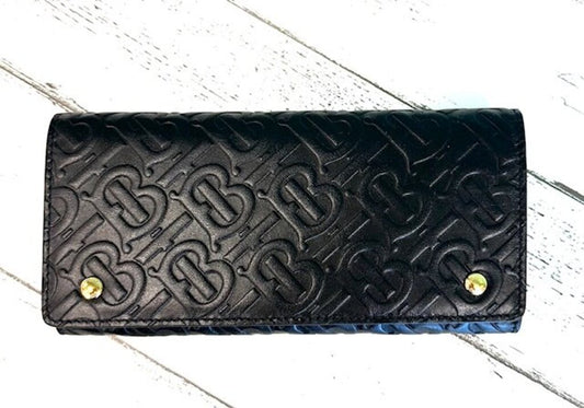 Burberry Embossed Long Wallet