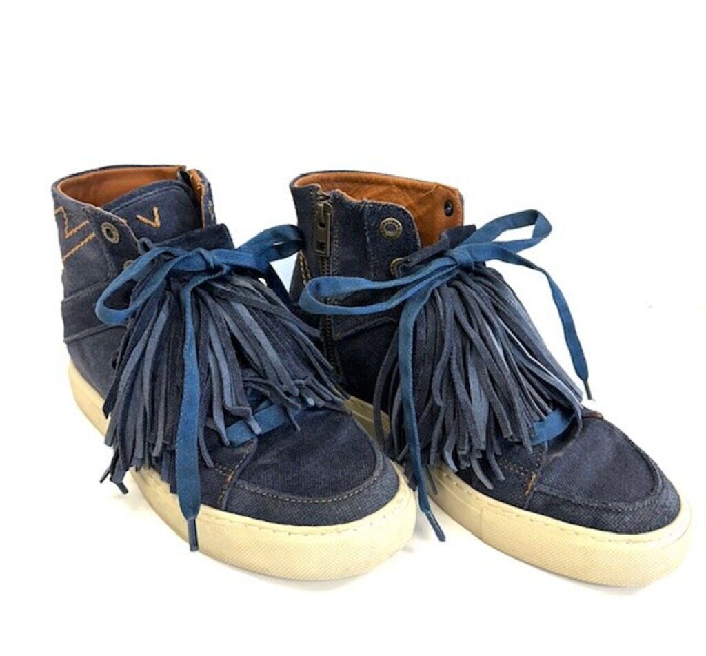 canvas fringe high top