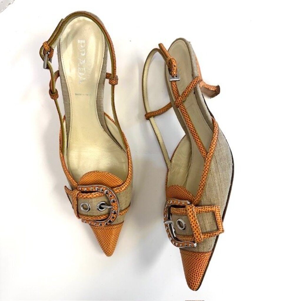 Prada Vintage Kitten Heel 38/8