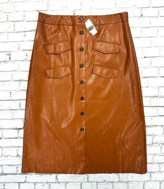 NWT $148 faux leather front pocket