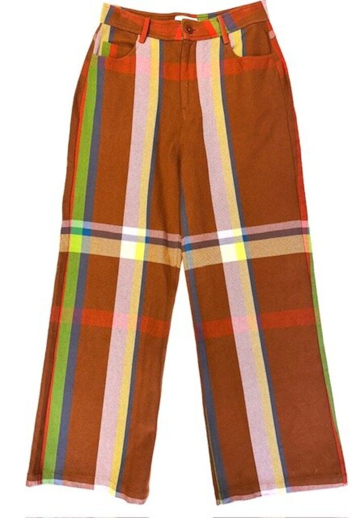 Thinking Mu Plaid Pants
