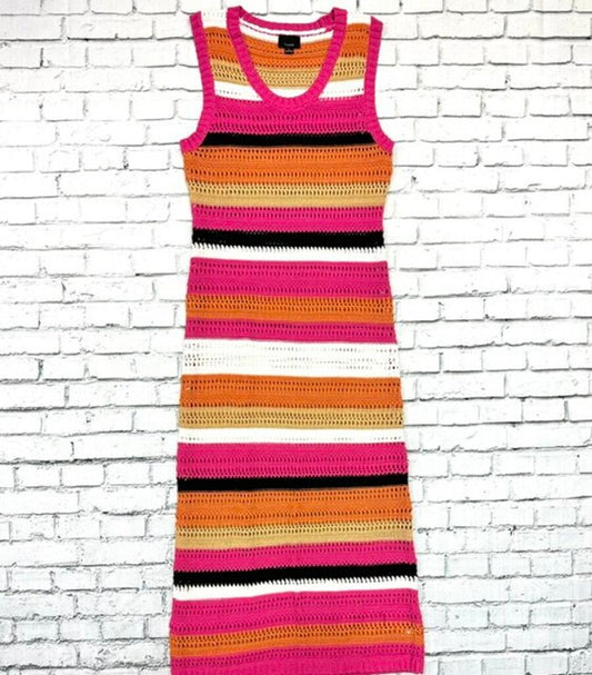 stripe knit sleeveless