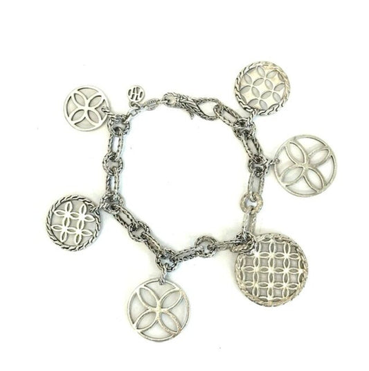 John Hardy Sterling Kawung Charm Bracelet