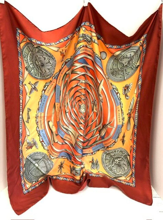 Hermes Reves d'Espace Silk Scarf