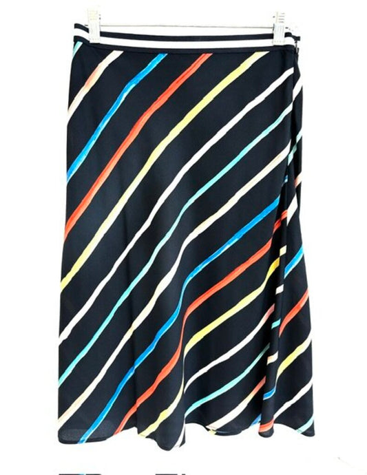 New Ecru Stripe Skirt XS