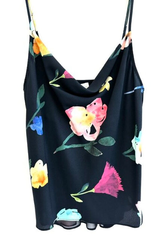 Ecru Floral Tank XS