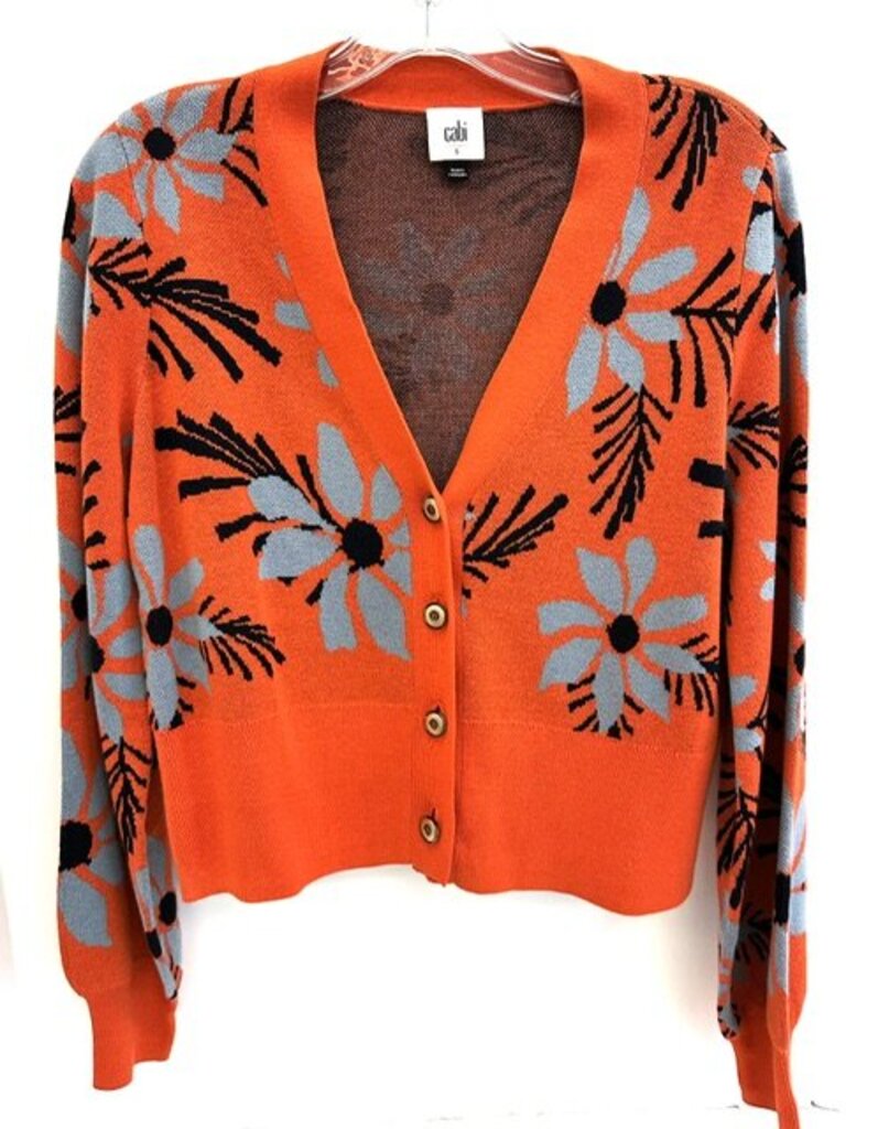 Cabi Floral Sweater Small