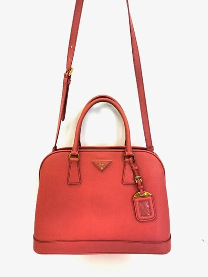 Prada Saffiano Luggage Tag Crossbody
