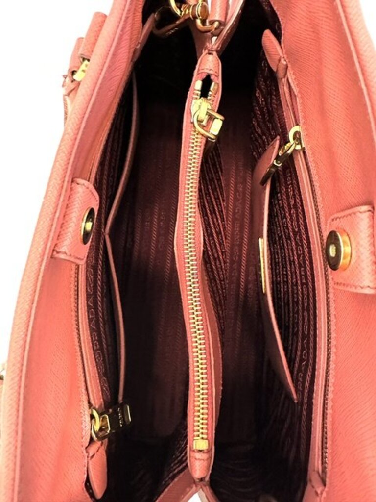 Prada Saffiano Luggage Tag Crossbody