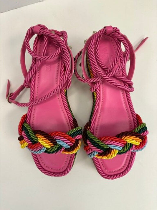 Valentino Rope Platform Sandal 38/8