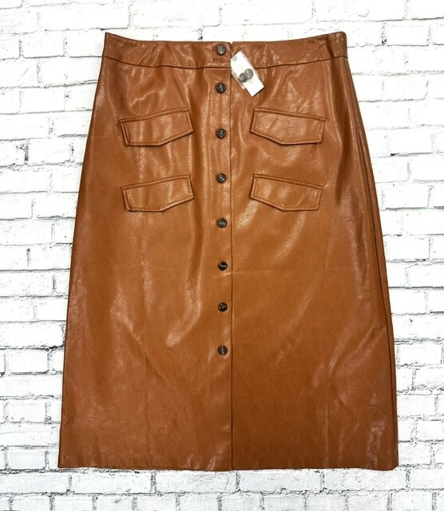 NWT $148 faux leather front pocket