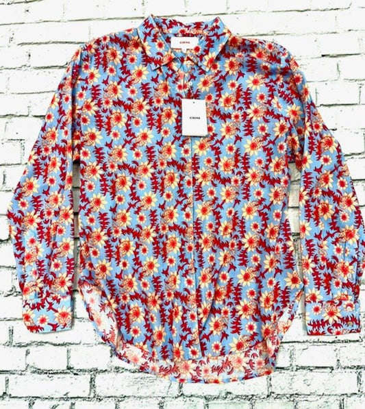 $198 NWT floral ls