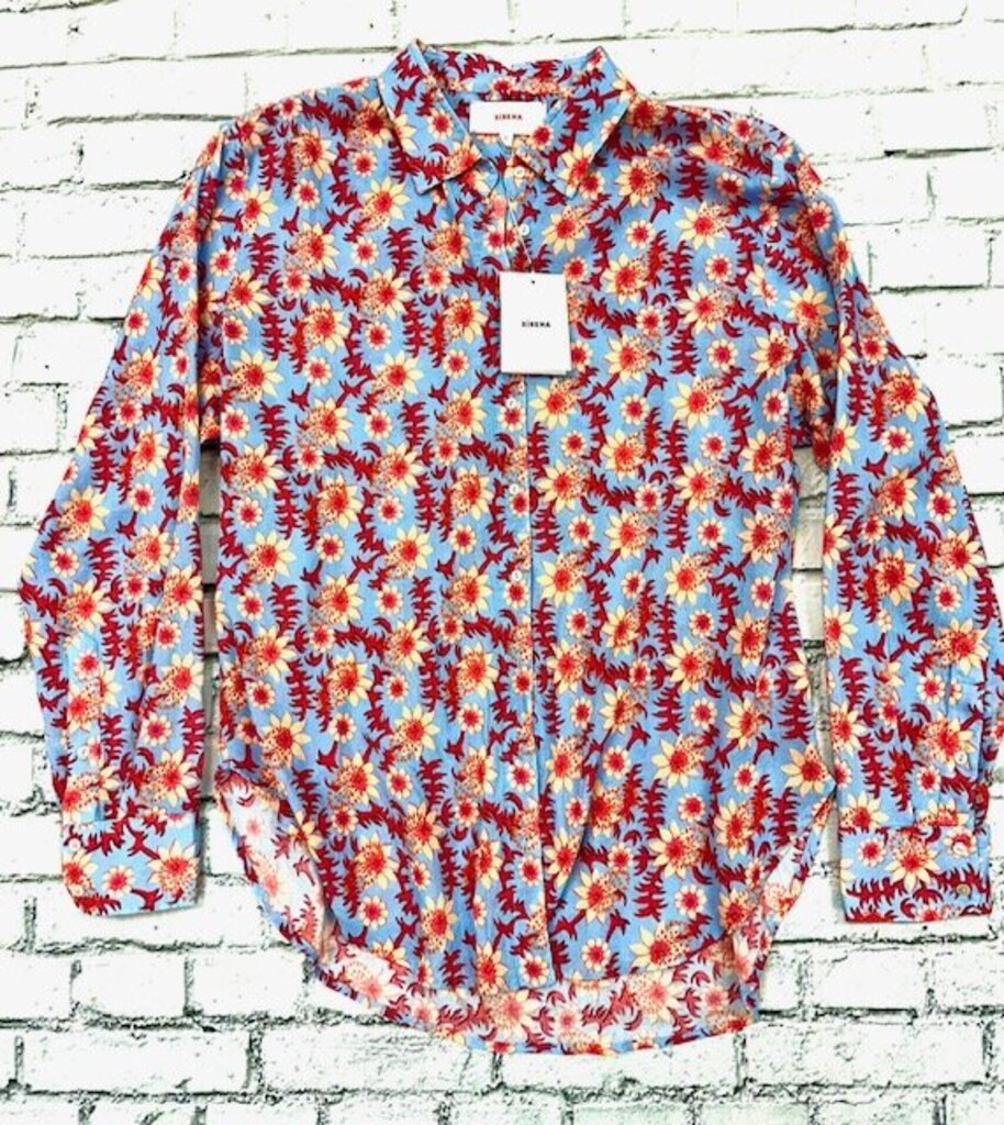 $198 NWT floral ls