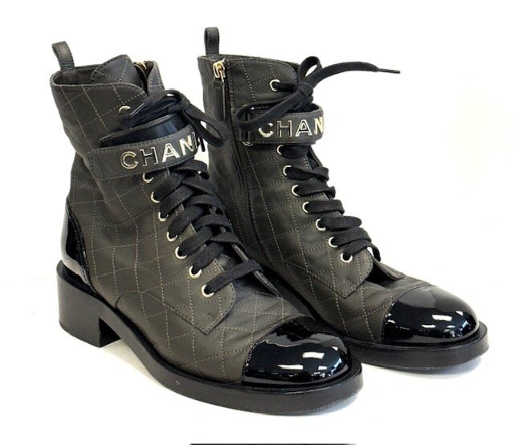 $2025 Chanel Quilted Lace Up 10