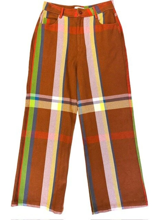 Thinking Mu Plaid Pants