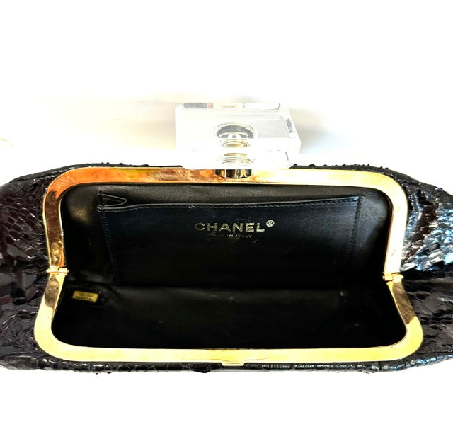 Chanel Vintage Python Clutch